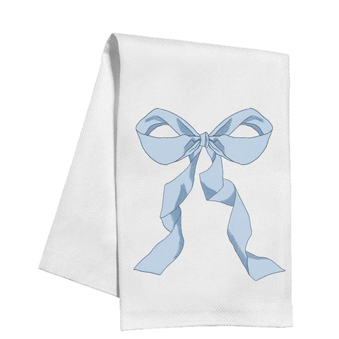 Blue Bow Tea Towel