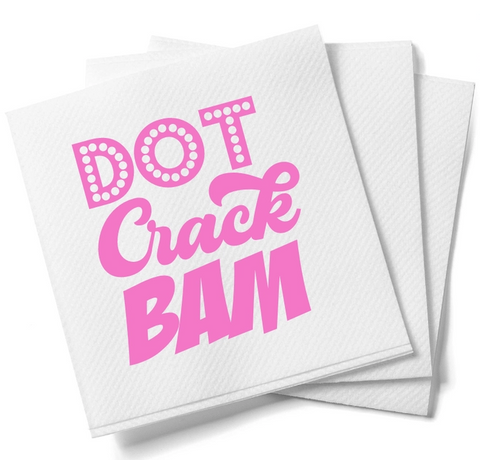 Crack Dot Bam Cocktail Napkin