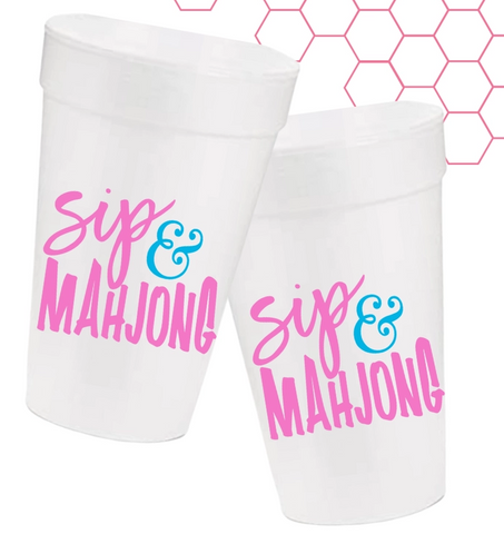 Mahjong Foam Cups