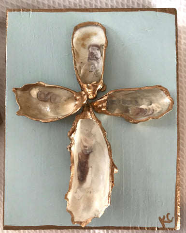 Palest Blue Oyster Cross - Katie Chalk